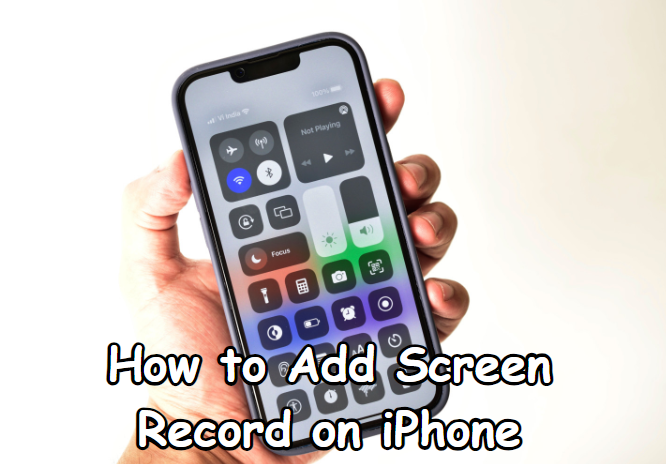 how to add screen recording on iphone 6