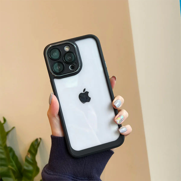 Phonix iPhone 15 Series Shield Back Case with Lens Protector