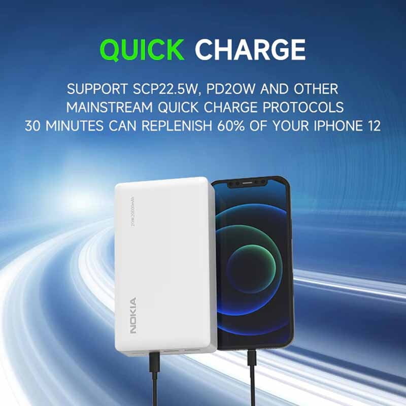Nokia 20W Fast-charging Power Bank