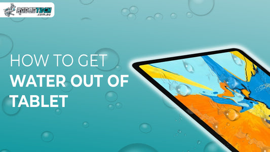How to get water out of tablet?