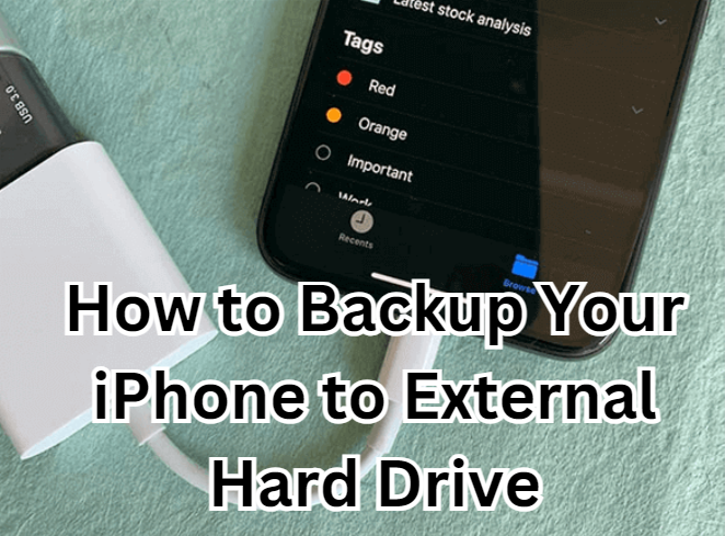 how to backup iphone to external hard drive