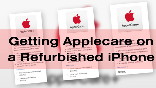 Can you get AppleCare on a refurbished iPhone?