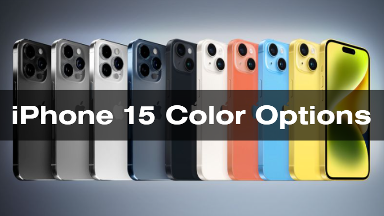 Apple iPhone 15 Color Options