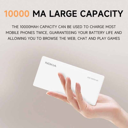 Nokia 20W Fast-charging Power Bank PD+QC [P6203-1] [10,000mAh] [3 Ports]