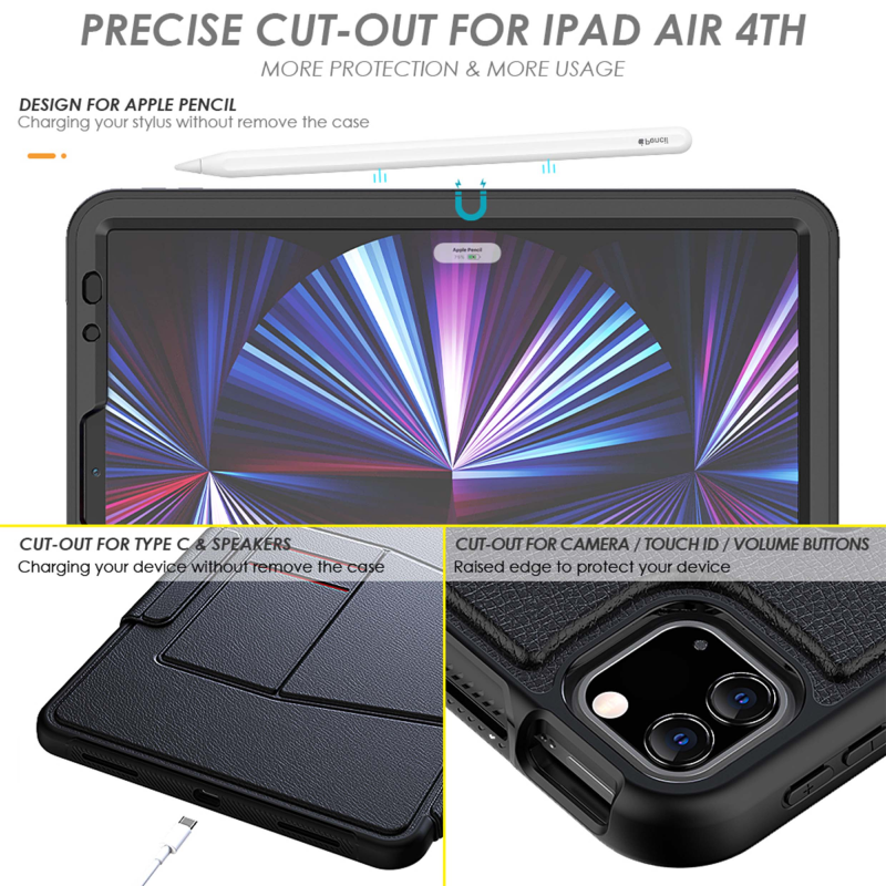 Unicon Defender [All in One] iPad Case, iPad 10.9"/11" - Air 4 5 / 10.9" / Pro 11" (2018 - 2022)