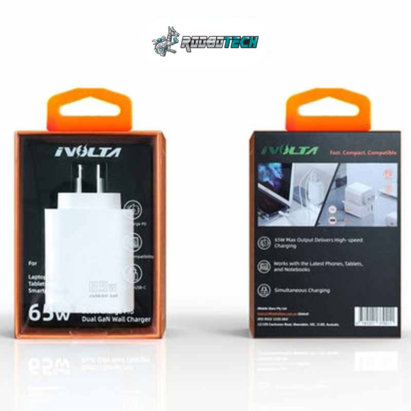 iVolta BOOST↑GaN 30W USB-C PD + USB-A Wall Charger [Certified]