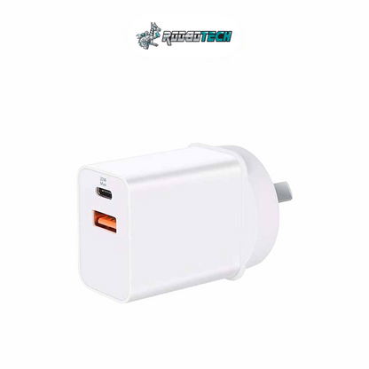 iVolta BOOST↑Volt 20W USB-C PD + USB-A Wall Charger [Certified]
