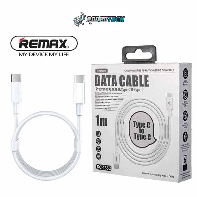Remax [RC-175c] 1m Type-C to Type-C Cable, PD 100W [Compatible with iPhone 15]