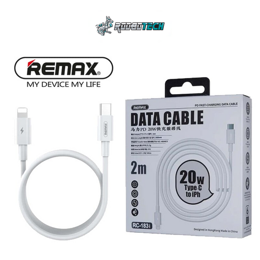 Remax [RC-183i] 2m Type-C to Lightning Cable, PD 20W