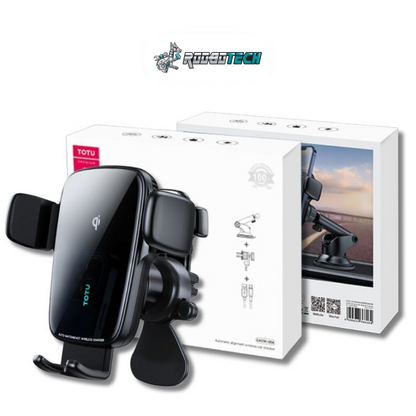 Totu Thunder Series [CACW-054] Automatic Alignment Wireless Charging Car Mount Holder for Air Vent or Window / Dashboard