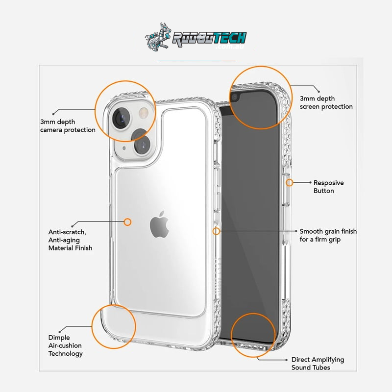 UR U-Model Bumper Case for iPhone 14/13 [3m Drop Protection] - Clear