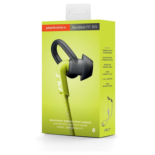 Plantronics BackBeat FIT 305 Bluetooth Headphones - Sweatproof Sport Wireless