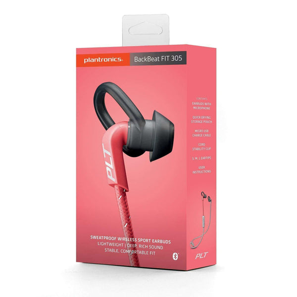 Plantronics BackBeat FIT 305 Bluetooth Headphones - Sweatproof Sport Wireless