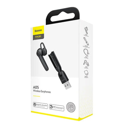 Baseus Earphone Bluetooth Encok A05 Vehicle-Mounted Wireless Black